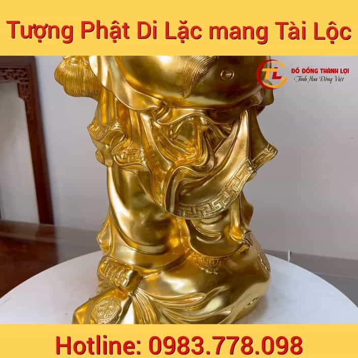 Tượng Phật Di Lặc Dát Vàng 24k đẹp Sắc Nét - Đồ Đồng Thành Lợi.mp4_20220921_120431.252