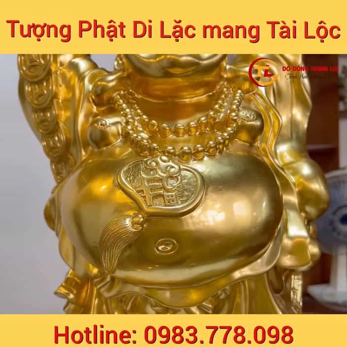 Tượng Phật Di Lặc Dát Vàng 24k đẹp Sắc Nét - Đồ Đồng Thành Lợi.mp4_20220921_120424.736