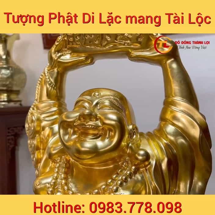 Tượng Phật Di Lặc Dát Vàng 24k đẹp Sắc Nét - Đồ Đồng Thành Lợi.mp4_20220921_120415.248